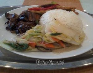 Lunch plate at IBAA Chatswood - Fo Guang Yuan in Chatswood