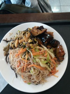 Noodles with eggplant and mushrooms at IBAA Chatswood - Fo Guang Yuan in Chatswood