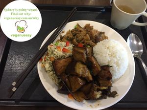 3 choices - eggplant, steamed tofu and a gluten/wheatmeat dish. Quite nice. at IBAA Chatswood - Fo Guang Yuan in Chatswood