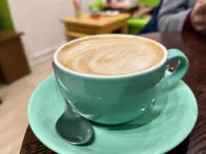 Biscoff flat white   at Blended Brew in Inverness
