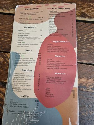 Menu at Break Brunch Lisbon in Lisbon