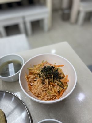 Noodles  at Jogyesa Kitchen - 조계사 승소 in Seoul