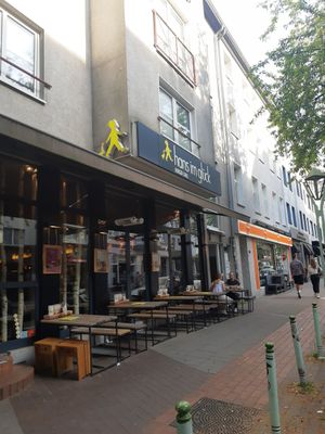 Outside at Hans im Glück in Essen