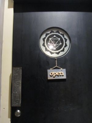 Chakra Vege Cafe - entrance at Chakra Vege Cafe in Shanghai