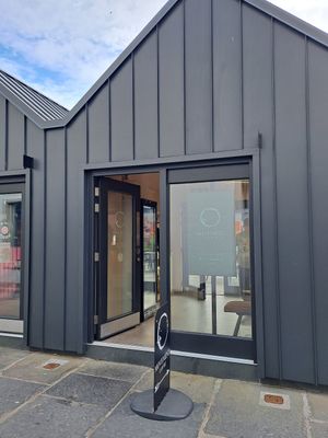 Front of cafè at Movement Coffee in Kirkwall