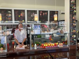 Serving area at Cigköftem in Neu-ulm