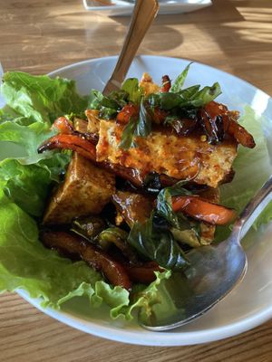 Famous tofu   at Laem Buri in Seattle