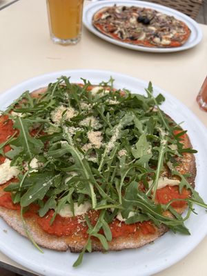 Rucola vegan pizza  at Trigo Vermelho in Aljezur