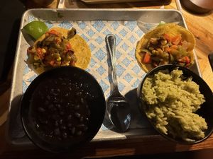 Taco Combo with Cilantro Rice & Whole Beans  at Rreal Tacos - Sandy Springs in Sandy Springs