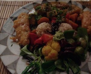 Vegan plate at De Panda in Ghent