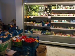 produce section at De Panda in Ghent