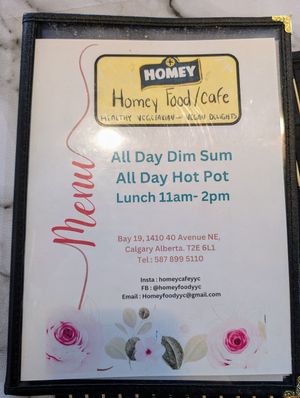  at Homey Food & Cafe in Calgary