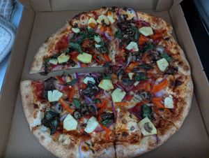 Healthy Gardener with pineapple at Pizza Carrello in Gillette