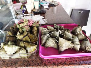 Dumplings at Happy Vege in Kuching