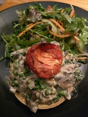 Wild mushroom tart.  at Red Onion in Glasgow