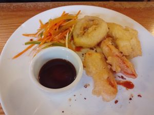 Tempura veg. at Red Onion in Glasgow