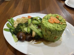 Green rice   at Quan Chay Pho Tinh | Quan Chay Quan 1 | Quan Thuan Chay in Ho Chi Minh
