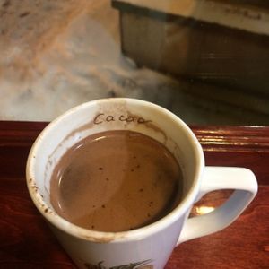 hot chocolate  at Erico Chocolaterie in Quebec