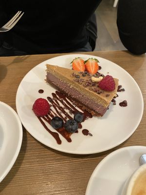 Princess cake at MyRaw Cafe in Prague