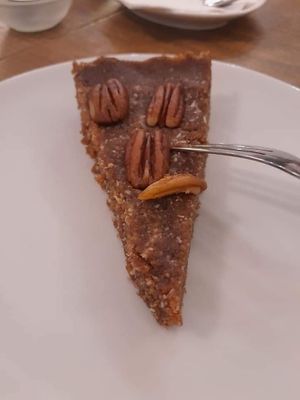 Date Cocoa cake at MyRaw Cafe in Prague