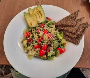 Salad at MyRaw Cafe in Prague
