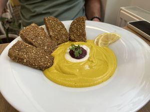 Dumplings  at MyRaw Cafe in Prague