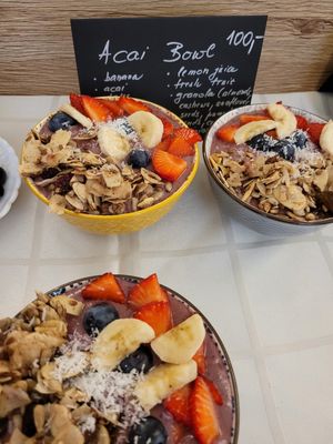 Acai bowl at MyRaw Cafe in Prague