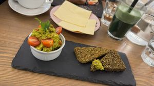 Vegetable Crisps  at MyRaw Cafe in Prague