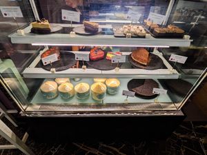 Today's pastry selection at MyRaw Cafe at MyRaw Cafe in Prague