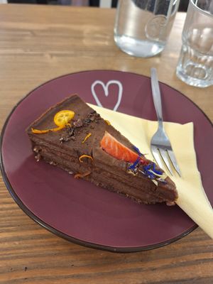 Espresso Cake at MyRaw Cafe in Prague