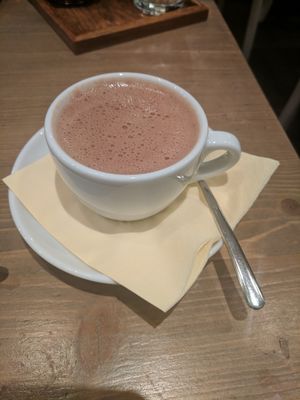 Hot Chocolate at MyRaw Cafe in Prague