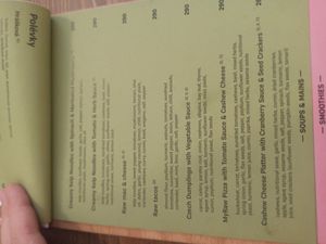 Menu as of 20/07/2025 at MyRaw Cafe in Prague