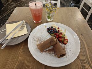 Crepes at MyRaw Cafe in Prague