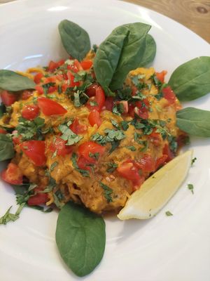 Curry at MyRaw Cafe in Prague