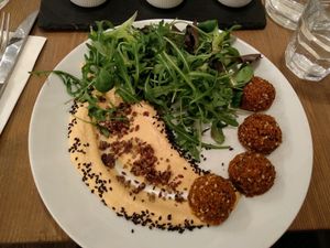 falafel at MyRaw Cafe in Prague