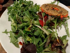 bagel at MyRaw Cafe in Prague