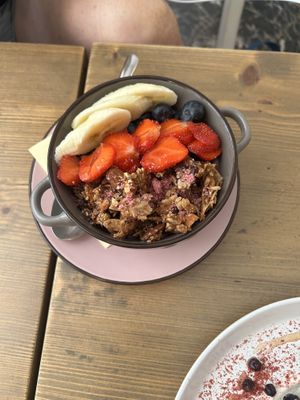 Açai bowl  at MyRaw Cafe in Prague