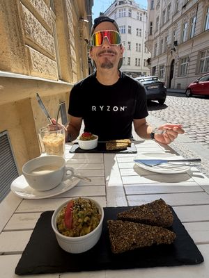That was the saltiest thing, we ever ate. What a pitty.  at MyRaw Cafe in Prague