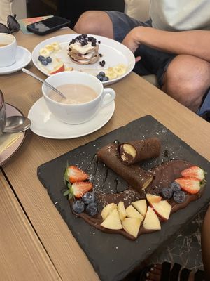 Crepes and pancakes  at MyRaw Cafe in Prague