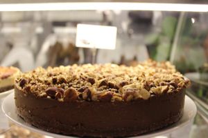 Chocolate Hazelnut Cake at MyRaw Cafe in Prague