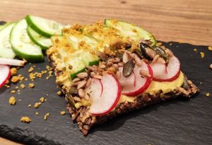 . at MyRaw Cafe in Prague