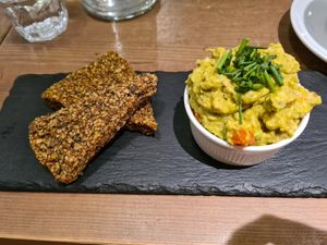 Egg spread at MyRaw Cafe in Prague