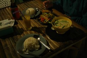 Coconut chilli and tofu with green beans at Peace Paradise Restaurant in Koh Jum