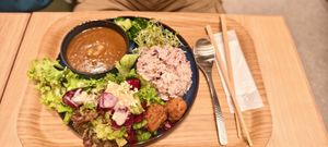 Buddha Bowl at T's Tantan - Ecute Akihabara in Tokyo