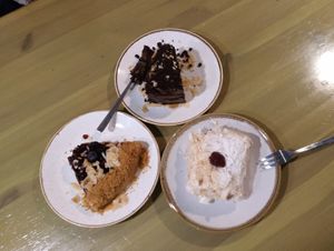 Deserts at Auroville Cafe in St Petersburg