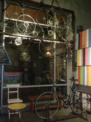 bicycles at Peddler's Creamery in Los Angeles