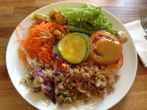 Options from the salad buffet. at Barao Natural - Baraozinho in Sao Paulo