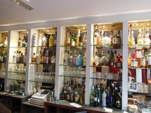 A well-stocked bar! at La Margherita Restaurant in Rugby