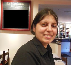 The infamous - and fabulous - Maria!  :o) at La Margherita Restaurant in Rugby