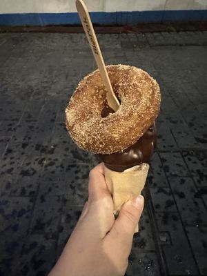 Sourdoughnut ice cream   at Giapo in Auckland